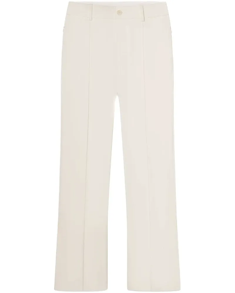 Frame Denim Ausgestellte Cropped-Hose - Weiß Weiß