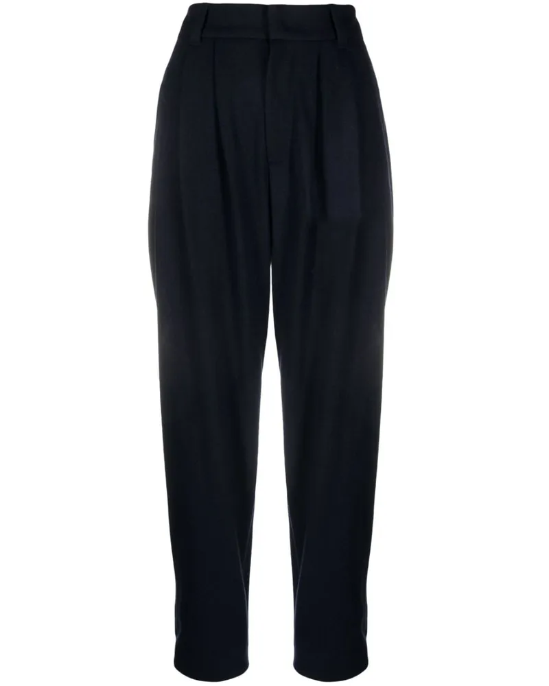 Brunello Cucinelli Halbhohe Hose aus Kaschmir - Blau Blau