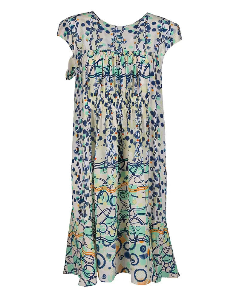 Peter Pilotto Seidenkleid mit abstraktem Print - Nude Nude