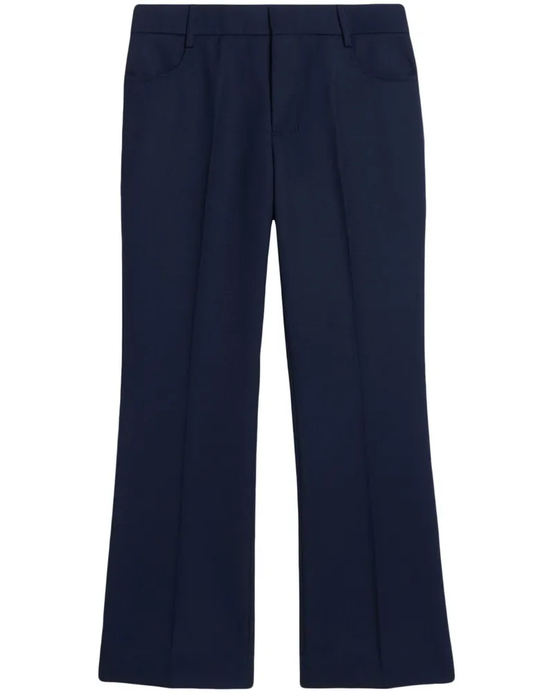 AMI Paris Ausgestellte Cropped-Hose - Blau Blau