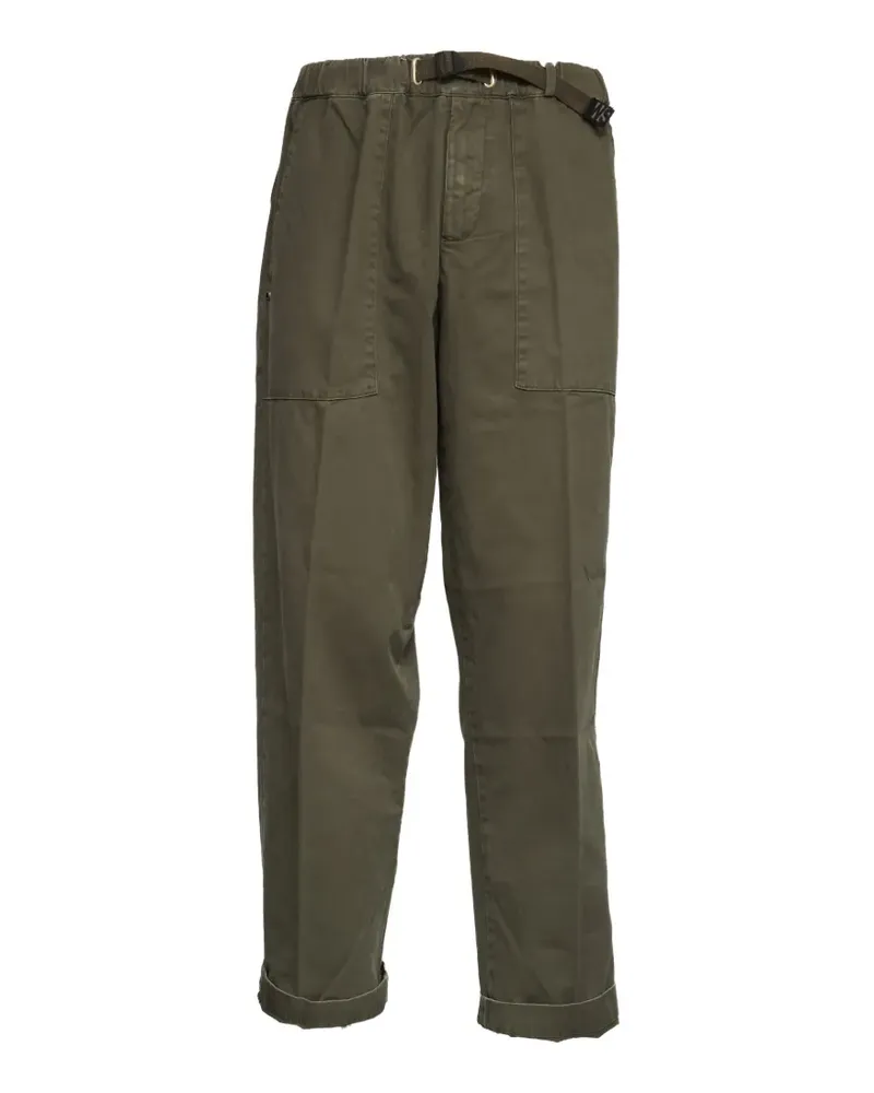PLAN C elasticated waist cargo trousers - Grün Grün
