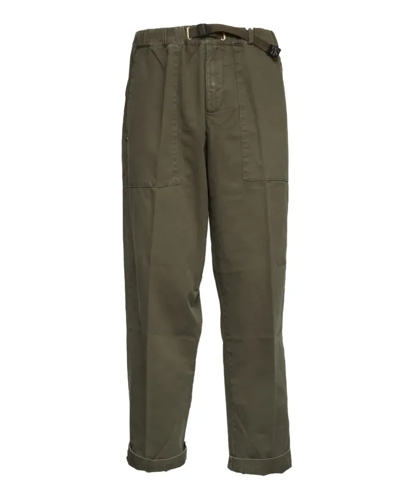 PLAN C Cargohose mit elastischem Bund - Grün Grün
