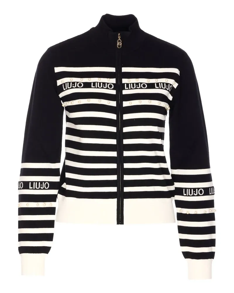 Liu Jo Cardigan mit Perlen - Schwarz Schwarz