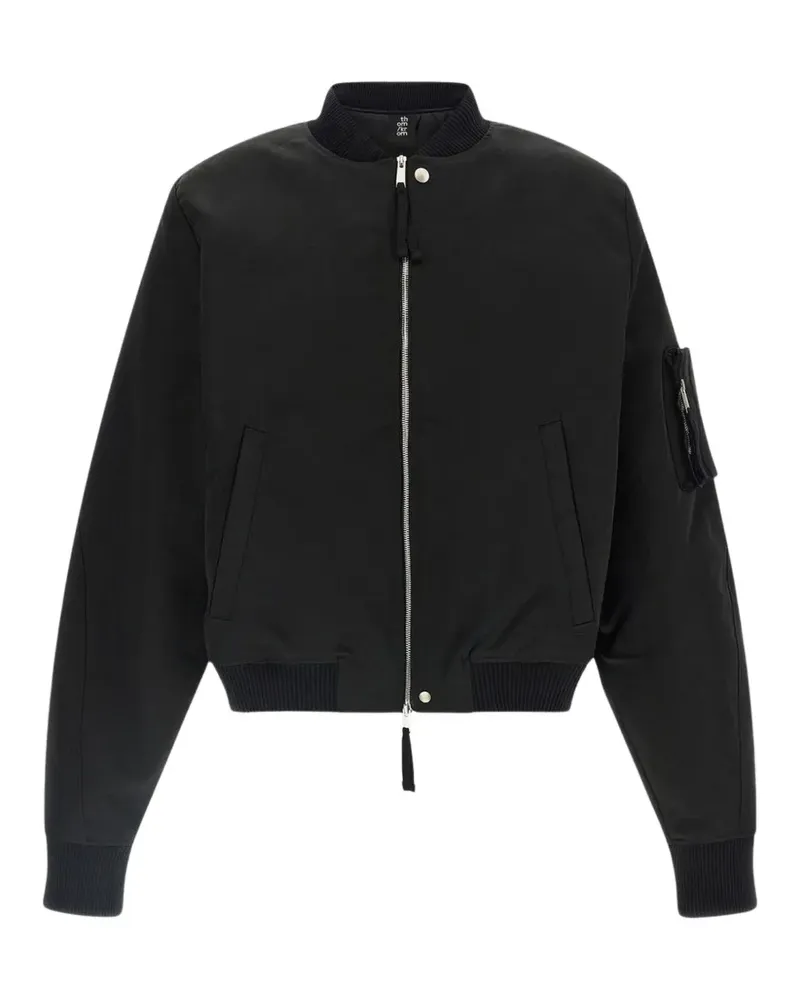 THOM KROM zip-up pocket-detail bomber jacket - Schwarz Schwarz