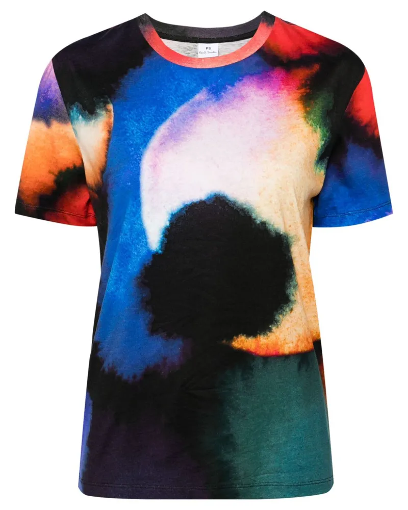 Paul Smith T-Shirt mit abstraktem Print - Schwarz Schwarz