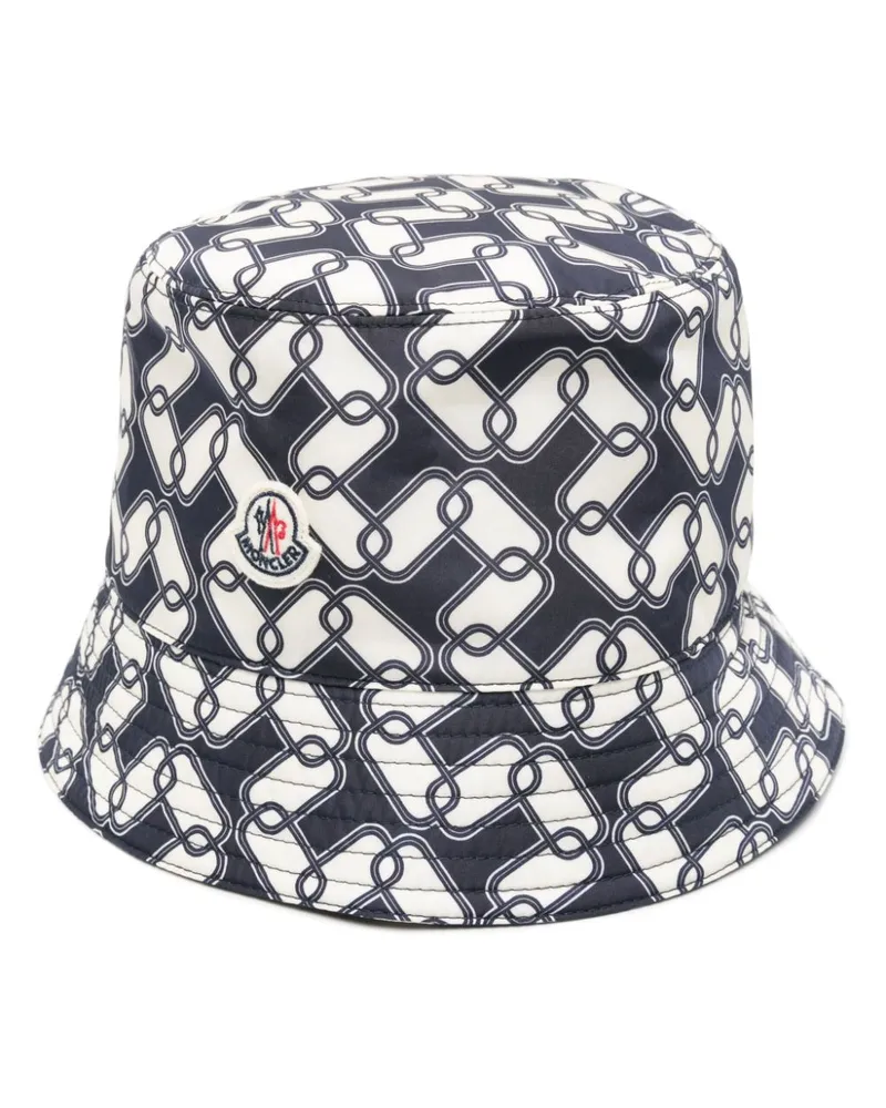 Moncler Beuteltasche mit Ketten-Print - Blau Blau