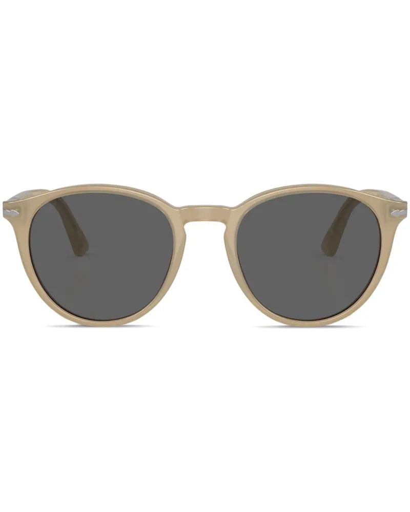 Persol Sonnenbrille mit rundem Gestell - Braun Braun
