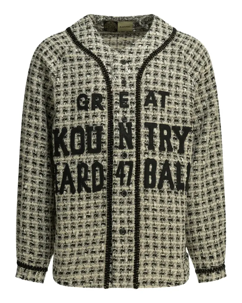 KAPITAL bouclé shirt - Grau Grau