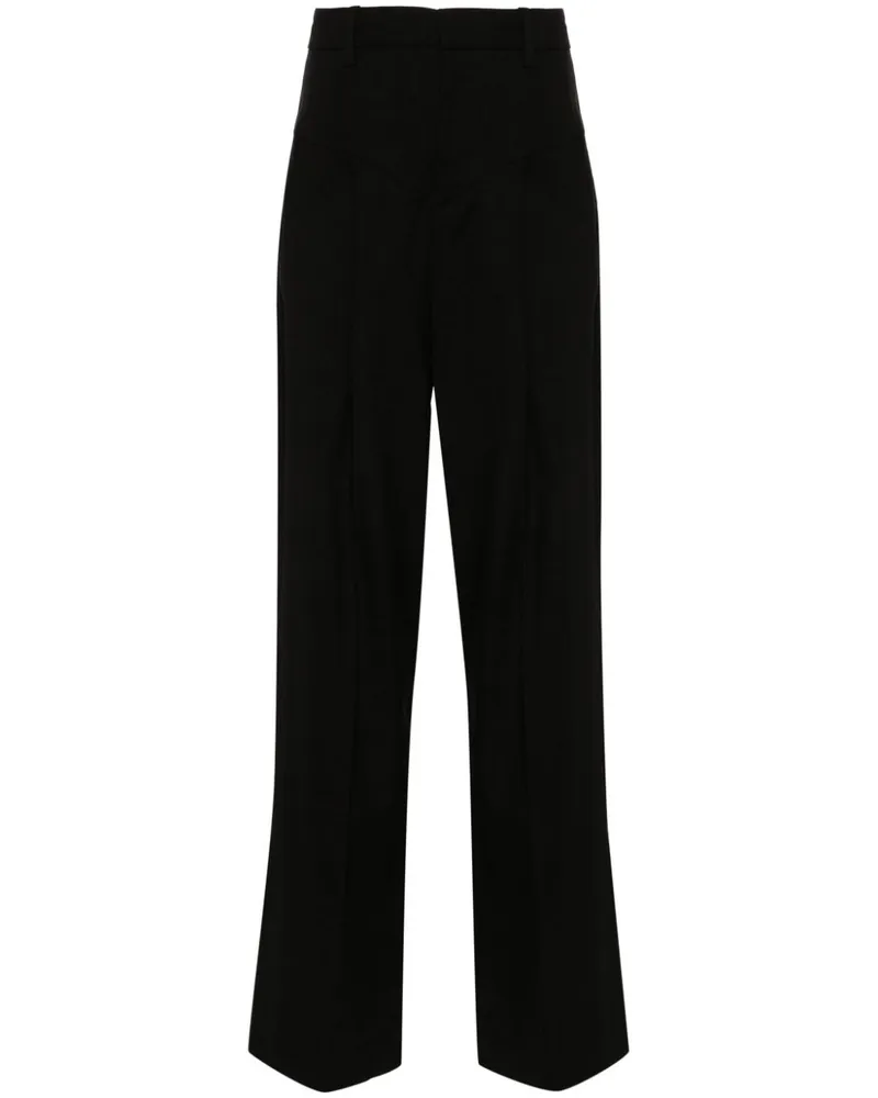 Isabel Marant Gerade Hose - Schwarz Schwarz