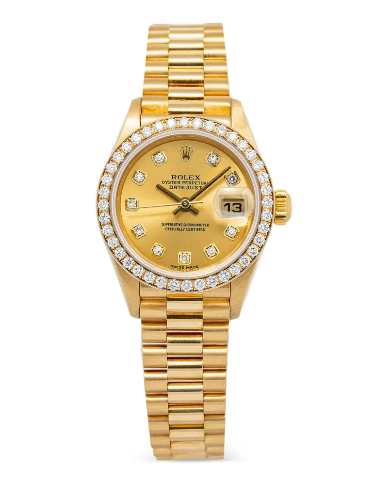 Rolex Armbanduhr mit Diamanten 26mm - Gold Gold