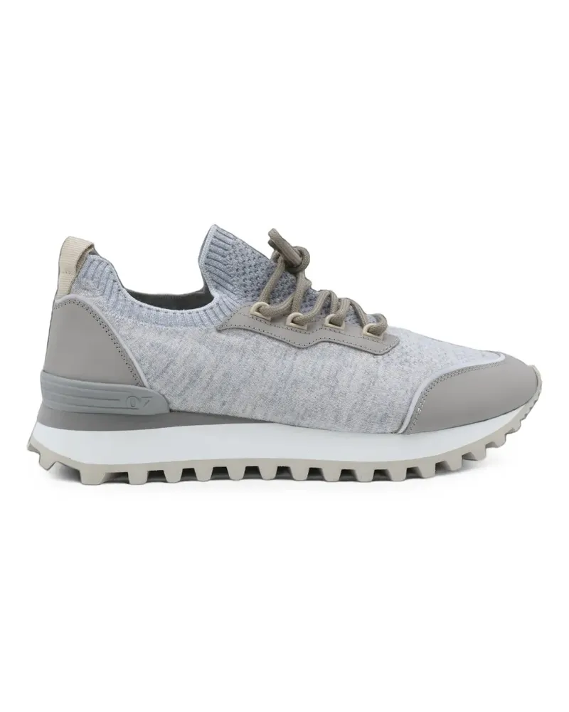 Eleventy Sneakers mit gestrickten Einsätzen - Grau Grau