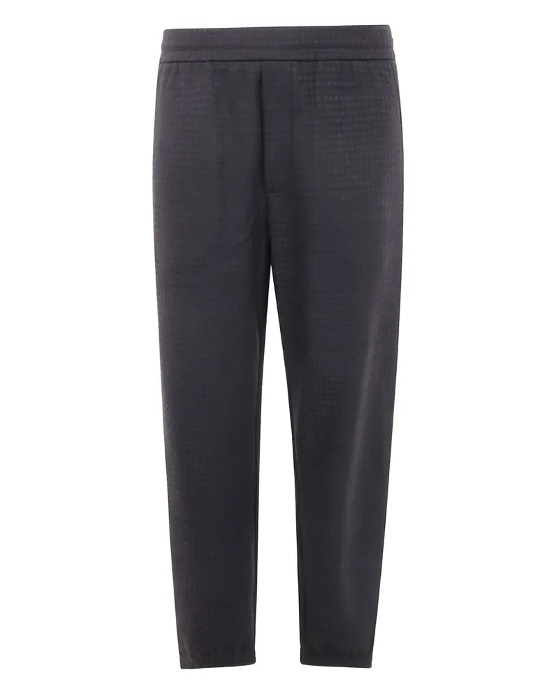 Emporio Armani Strukturierte Hose - Schwarz Schwarz