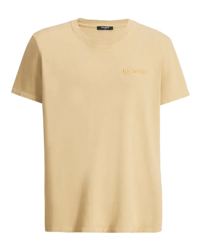 Balmain Vintage T-Shirt mit Stickerei - Nude Nude