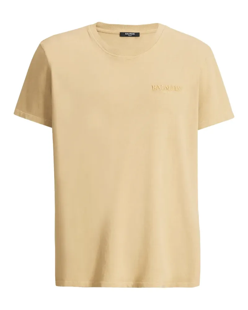 Balmain Vintage T-Shirt mit Stickerei - Nude Nude