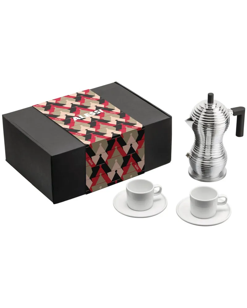 Alessi Kaffee-Geschenk-Set - Silber Silber