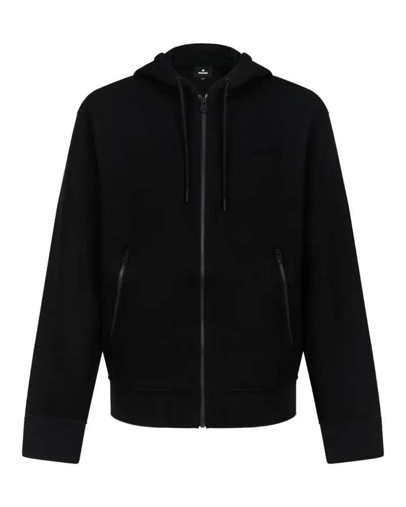 Mackage Kapuzenjacke mit Reißverschluss - Schwarz Schwarz