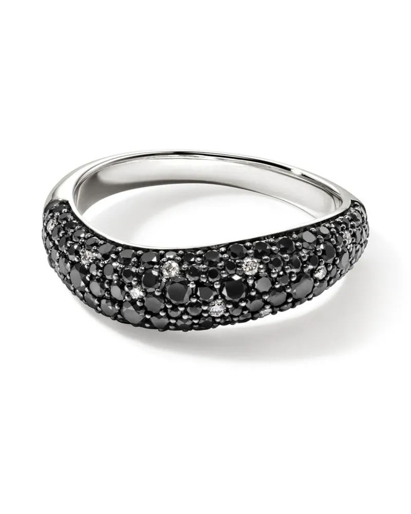 John Hardy Surf Ring aus Sterlingsilber mit Diamanten Silber