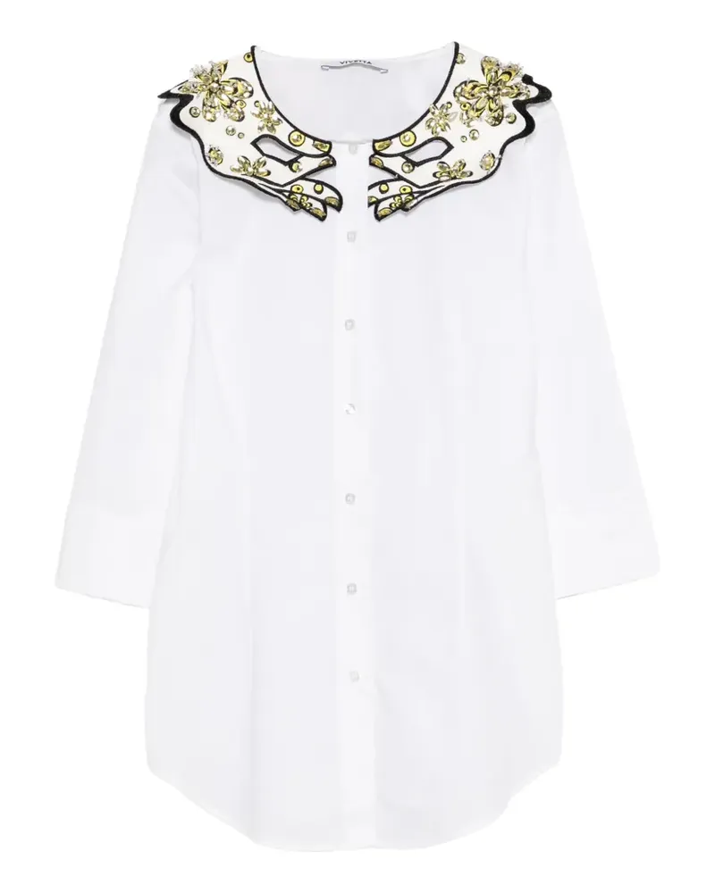 Vivetta crystal-embellished shirt - Weiß Weiß