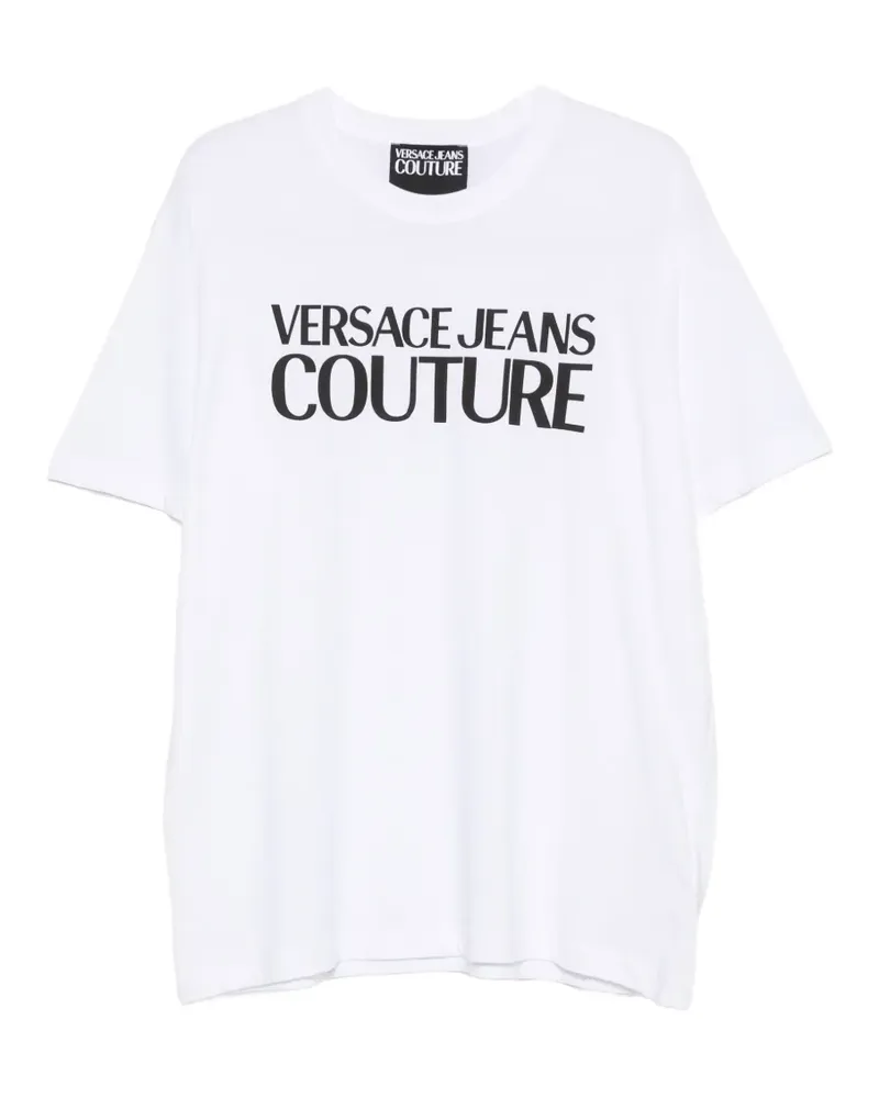 Versace Jeans T-Shirt mit Logo-Detail - Weiß Weiß