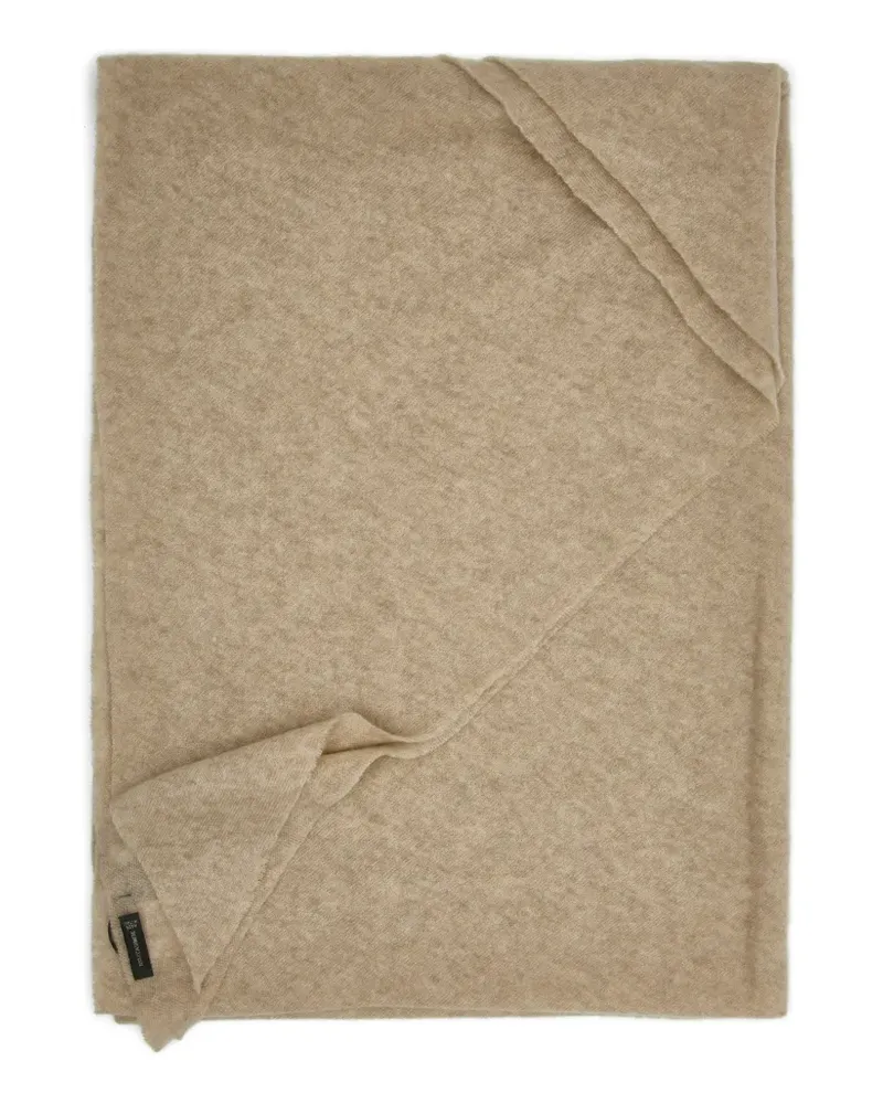 Faliero Sarti Adeli fine-knit cashmere scarf - Nude Nude