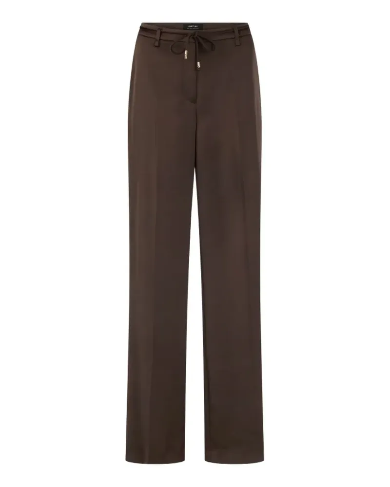 Marc Cain Warri drawstring wide-leg trousers - Braun Braun