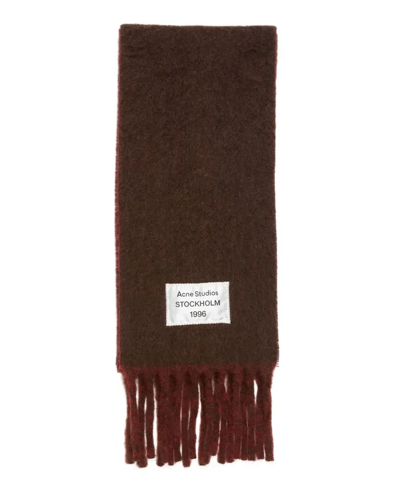Acne Studios Schal mit Fransen - Braun Braun
