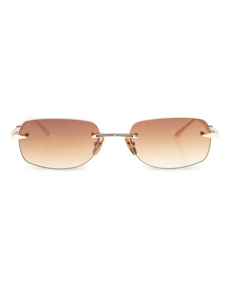 Leisure Society Meursault Sonnenbrille mit eckigem Gestell - Gold Gold