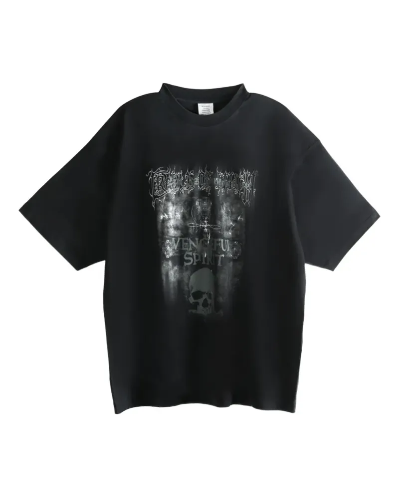 VETEMENTS Klassisches T-Shirt - Schwarz Schwarz