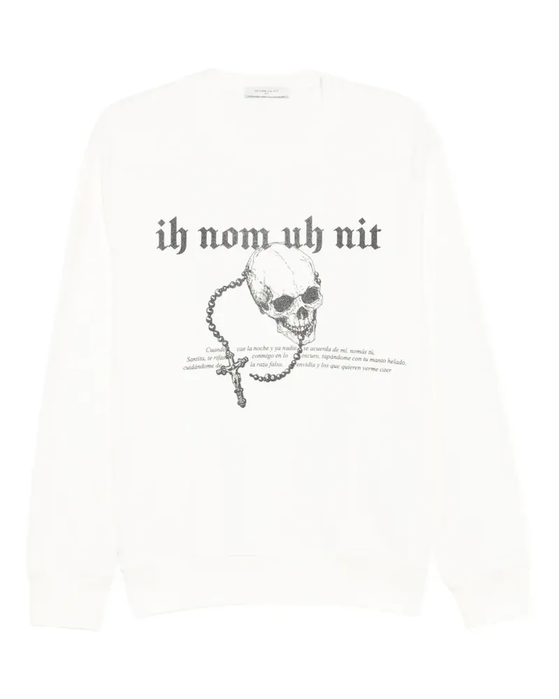 IH NOM UH NIT skull-print sweatshirt - Nude Nude