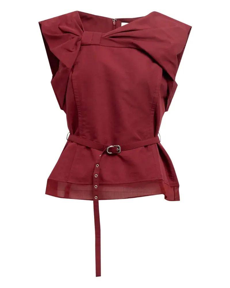 3.1 phillip lim Oberteil mit Schleife - Rot Rot