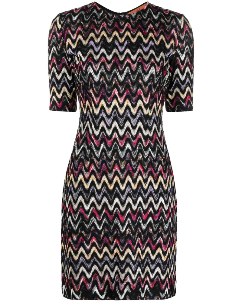 Missoni Kleid mit Zickzackmuster - Schwarz Schwarz