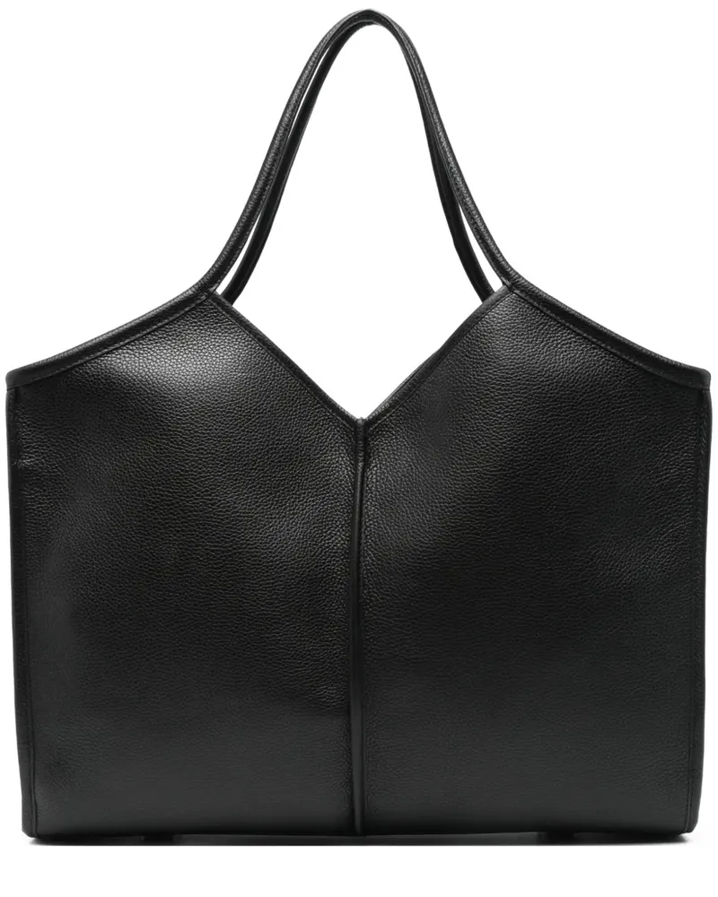 HEREU Calella Tote Bag mit V-Ausschnitt - Schwarz Schwarz