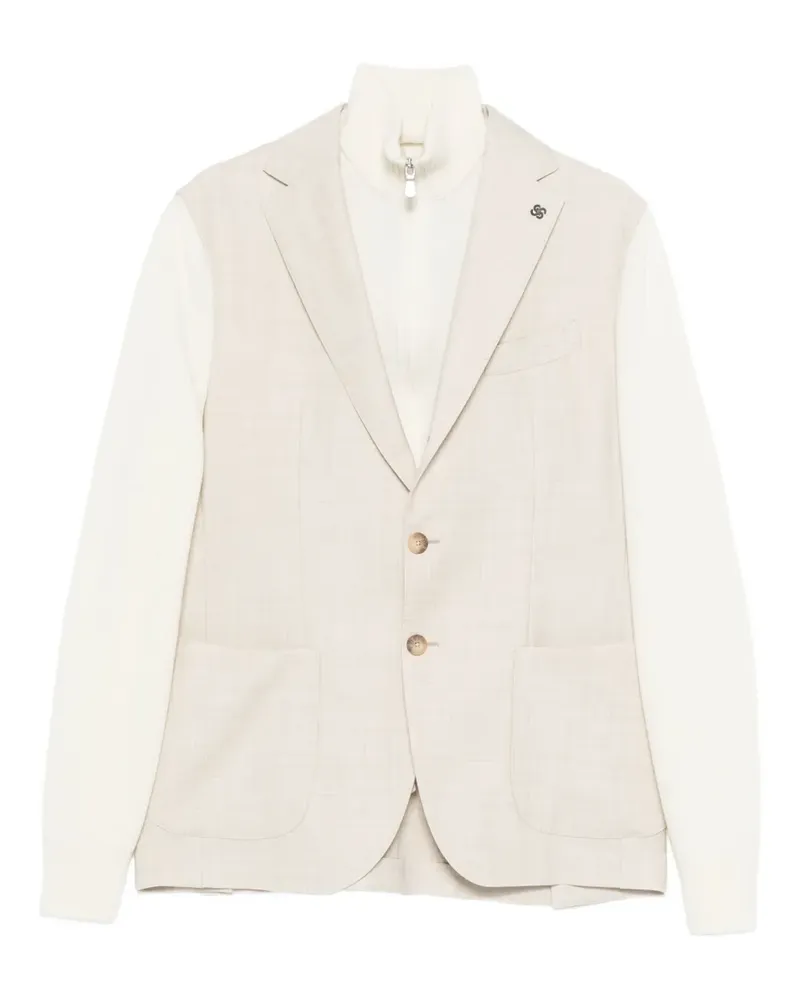 Gran Sasso pocket button blazer - Nude Nude