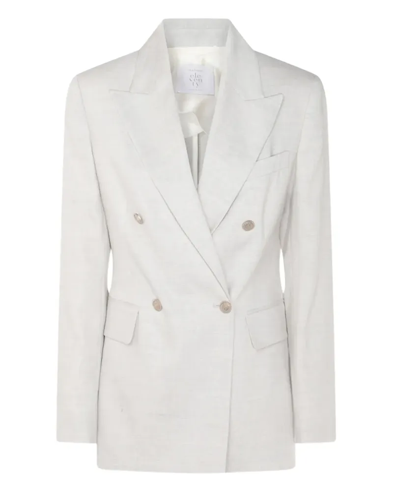 Eleventy Doppelreihiger Blazer - Weiß Weiß