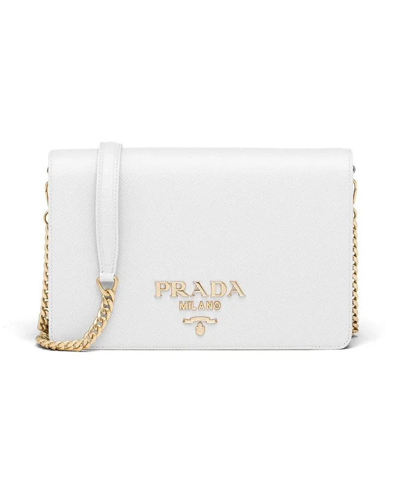 Prada Rechteckige Mini-Tasche - Weiß Weiß