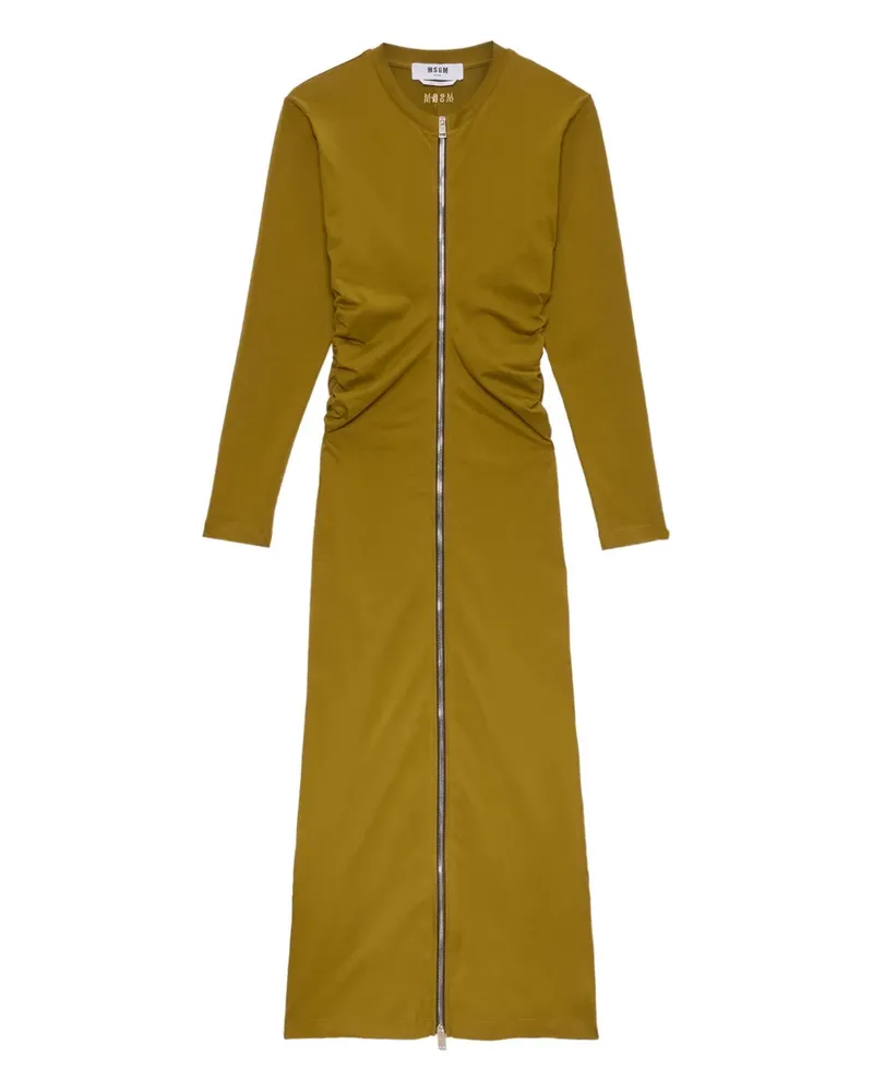 MSGM Kleid mit Raffungen - Grün Grün