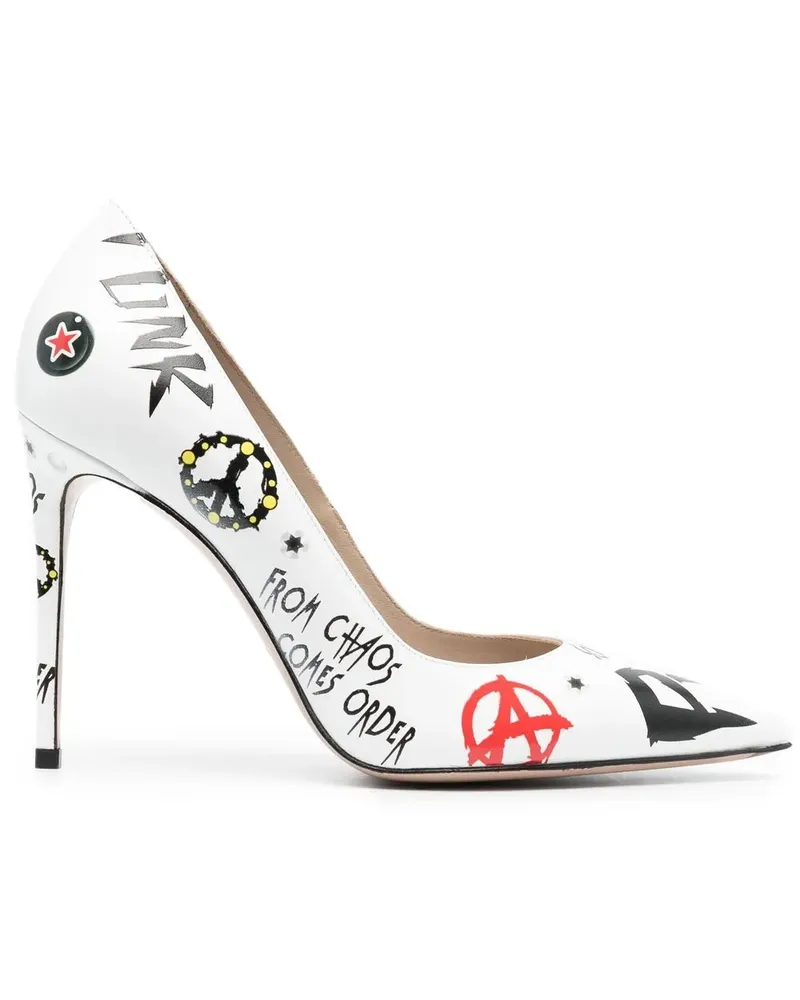 Le Silla Eva Punk Pumps 110mm - Weiß Weiß