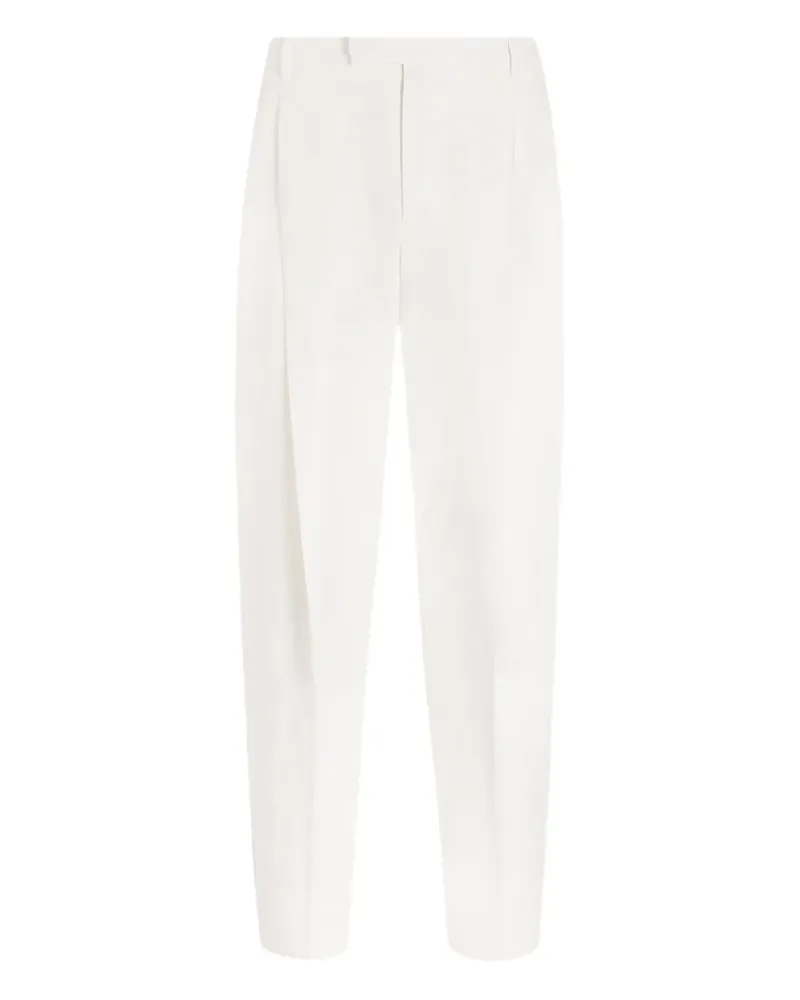 Dolce & Gabbana Hose aus Leinen - Weiß Weiß