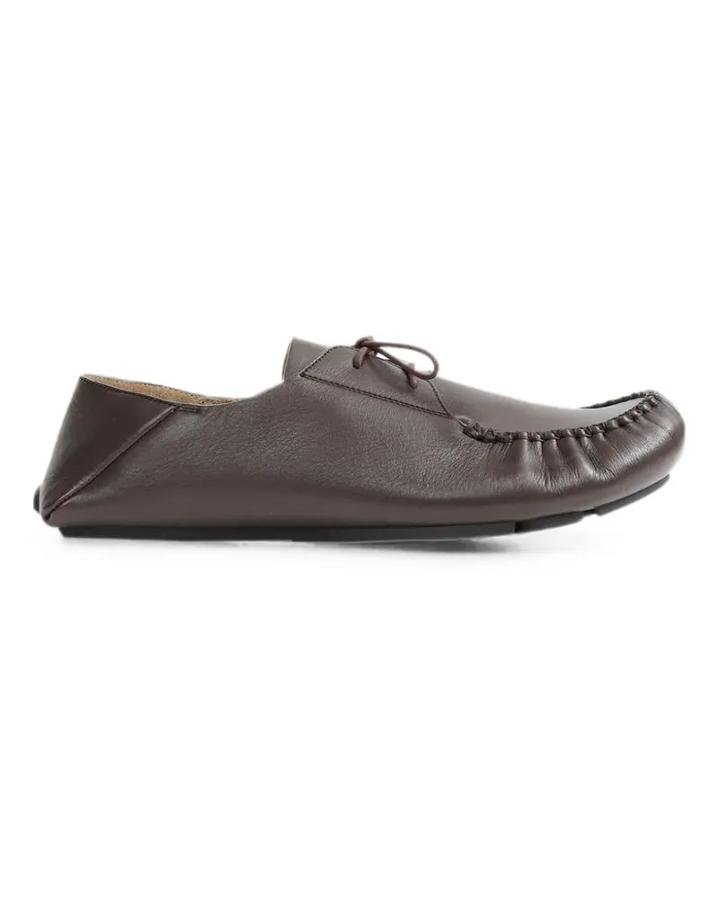 Loewe Rambla Segelschuhe aus weichem Kalbsleder - Braun Braun