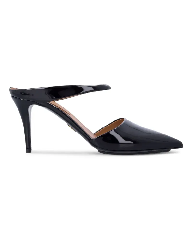 Stella McCartney Bea Mules mit Lackoptik - Schwarz Schwarz