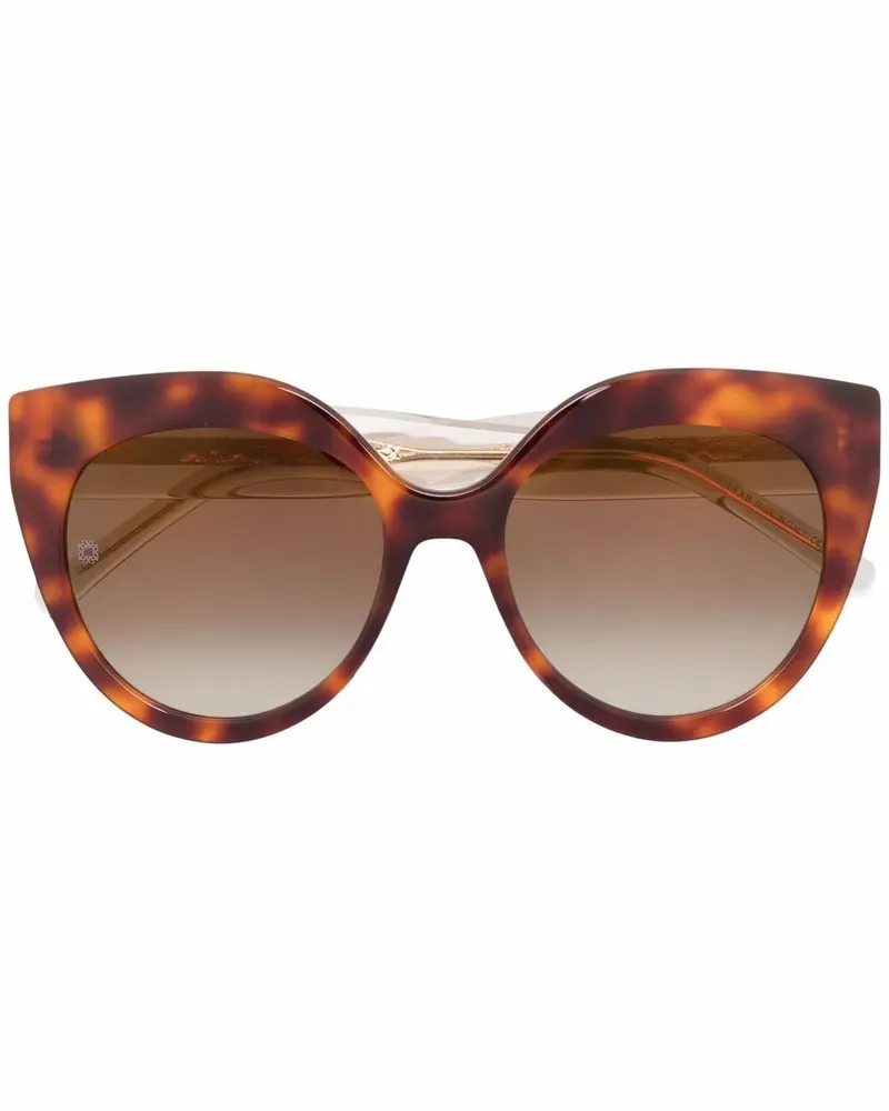 Elie Saab Sonnenbrille im Cat-Eye-Design - Braun Braun