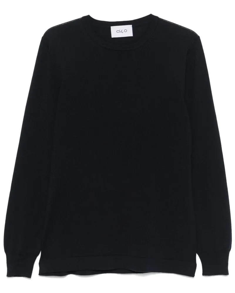 D4.0 Klassischer Pullover - Blau Blau