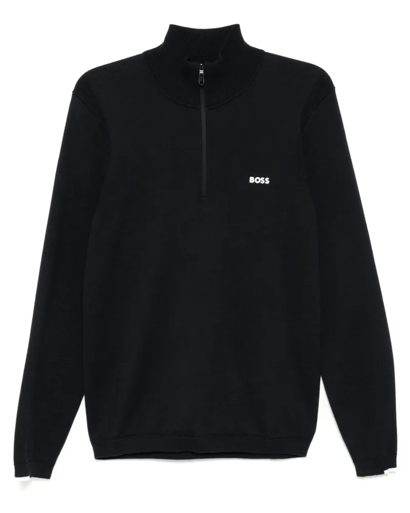 HUGO BOSS Pullover mit Stehkragen - Blau Blau