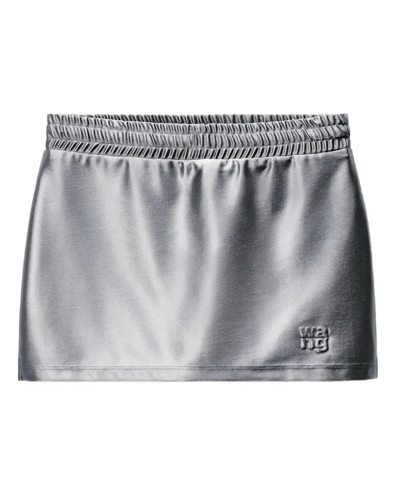 Alexander Wang Rock mit elastischem Bund - Silber Silber