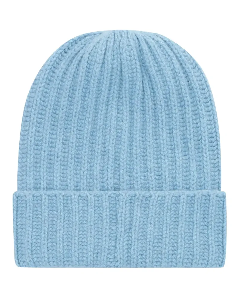 Malo Gerippte Beanie - Blau Blau