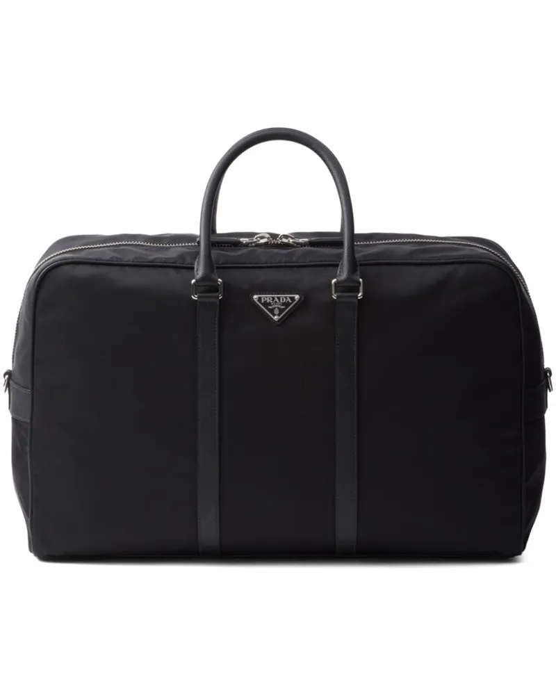 Prada Reisetasche aus Leder - Schwarz Schwarz
