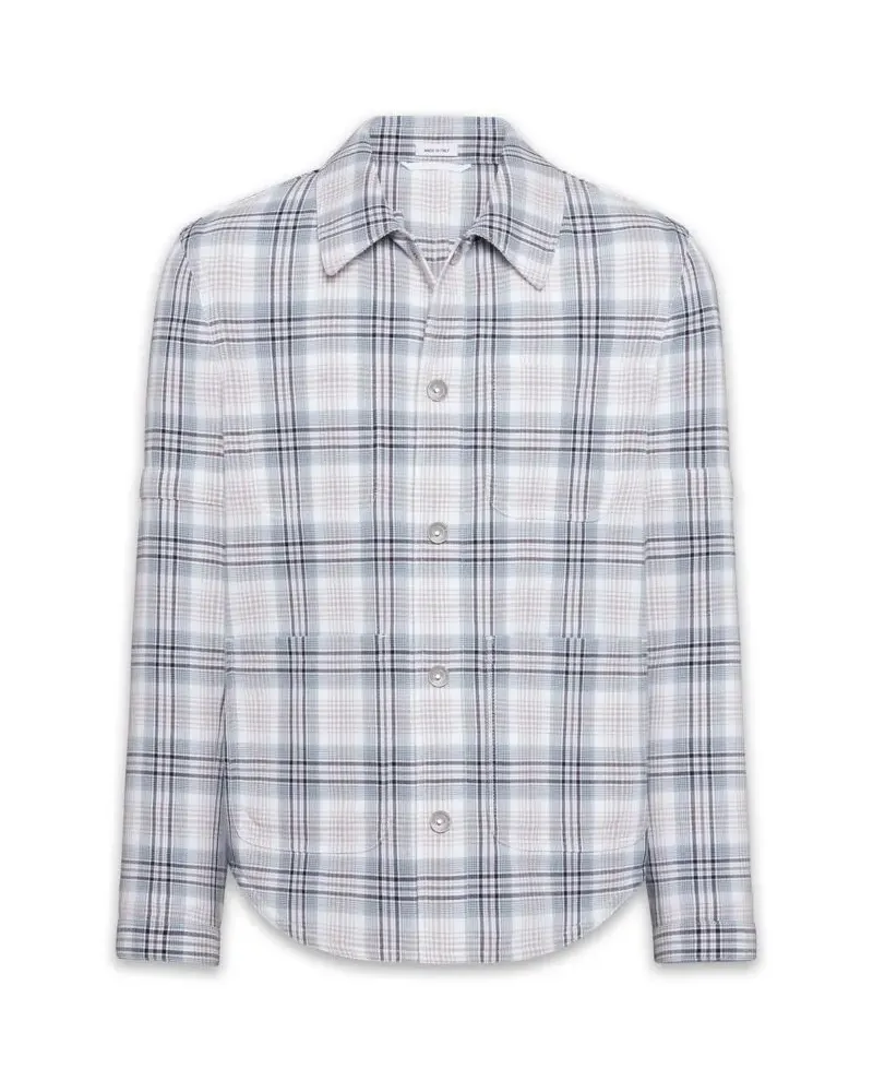 Thom Browne Karierte Utility-Jacke - Weiß Weiß