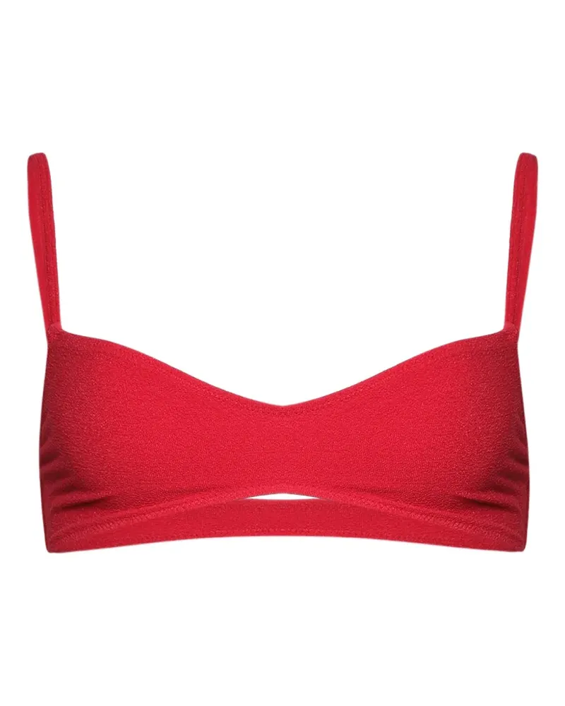 bond-eye Mae Crop Bikinioberteil - Rot Rot