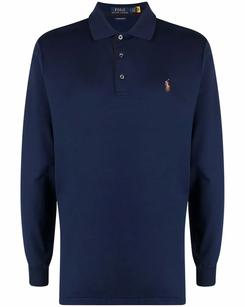 Ralph Lauren Poloshirt mit Logo-Stickerei - Blau Blau