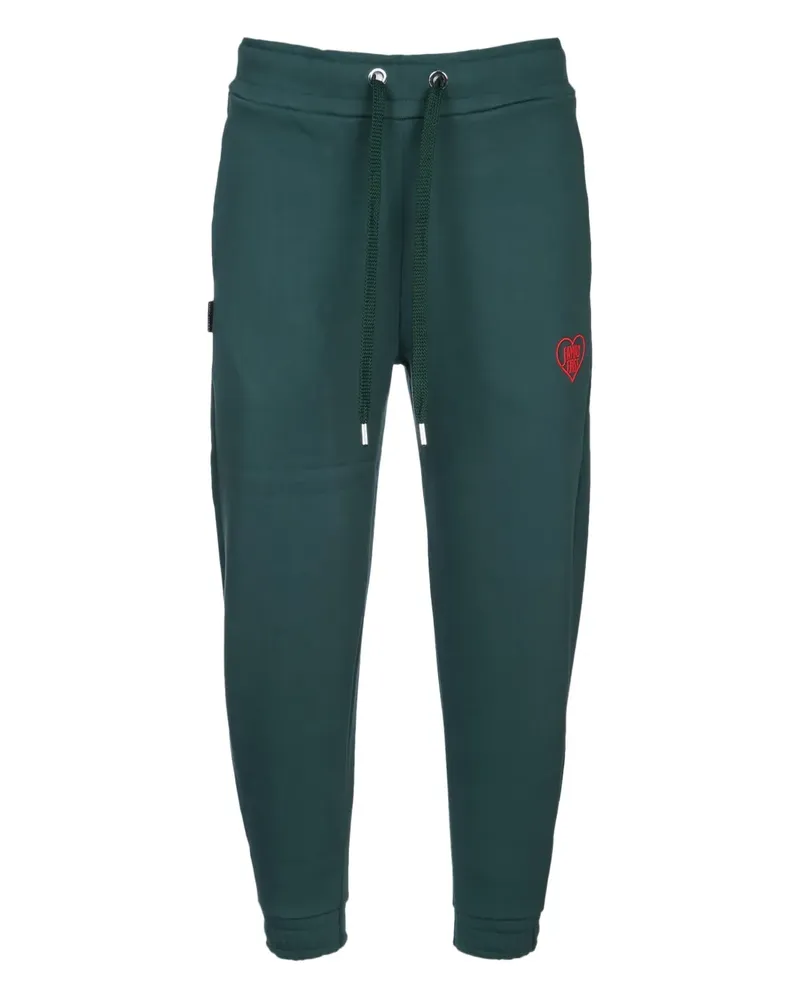 Family First Jogginghose mit Herzstickerei - Grün Grün
